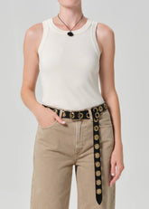 Citizen of Humanity Isabel Rib Tank In Dune