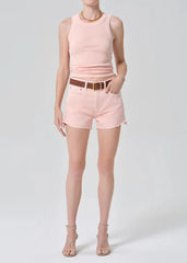 Citizen of Humanity Isabel Rib Tank in Melon Creme