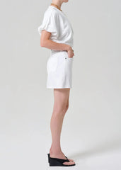 Citizen of Humanity Ramona Mini Skirt In Soft White