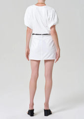 Citizen of Humanity Ramona Mini Skirt In Soft White
