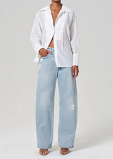 Citizens of Humanity Ayla Swirl Baggy Cuffed Jeans in Hallstatt