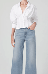 Citizens of Humanity Francis Corset Shirt in White