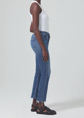Citizens of Humanity Isola Cropped Boot in Lawless