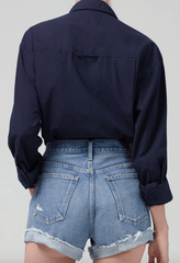 Citizens Of Humanity Kayla Shirt in Navy