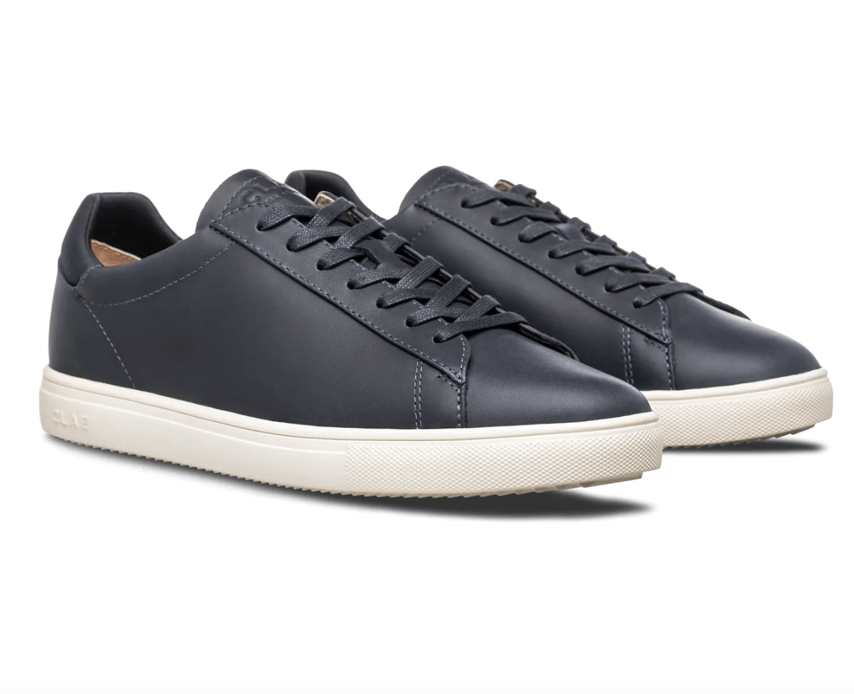 Clae Bradley Sneakers in Deep Navy Leather