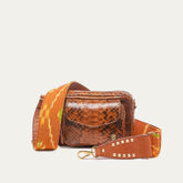 Claris Virot Baby Charly Bag in Moka Python