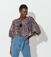 Cleobella Ainsley Top in Caymen Paisley Purple