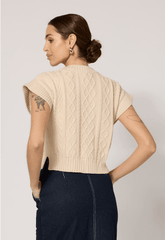 Cleobella Gigi Sweater Vest in Cream