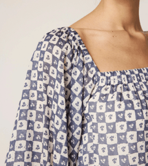 Cleobella Hattie Mini Dress in Piazze Check