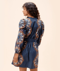 Cleobella Ivana Mini Dress in Venezia Blue