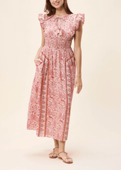 Cleobella Jonni Ankle Dress in Dahlia