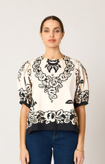 Cleobella Kinsley Blouse in Botanico Print