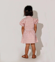 Cleobella Littles Marigold Dress in Bellini Plaid