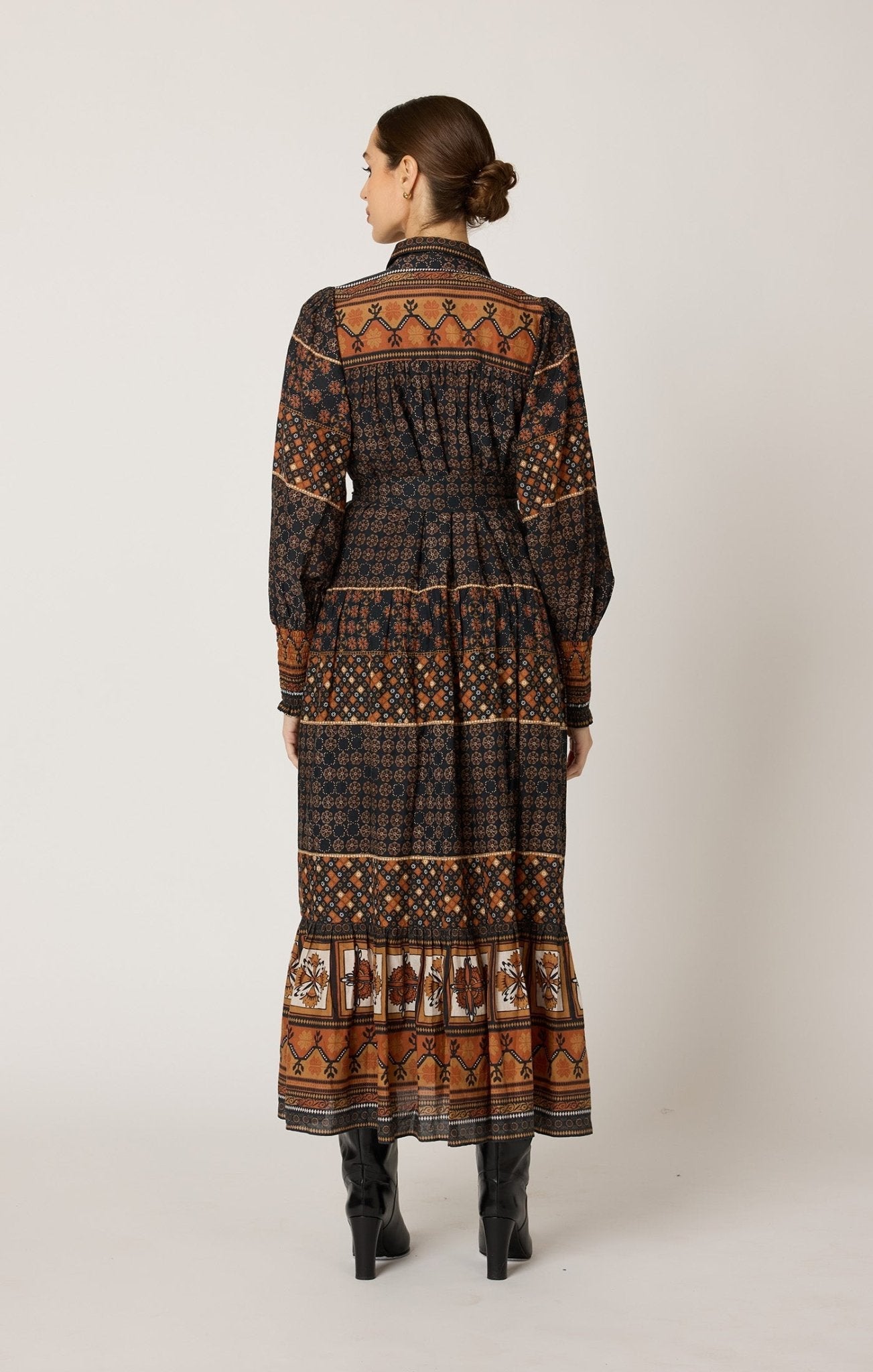 Cleobella Lucy Ankle Dress in Zocalo Print