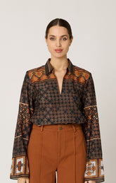 Cleobella Moria Blouse in Zocalo Print