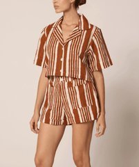 Cleobella Niko Short in Vecchio Stripe
