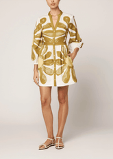 Cleobella Noor Mini Dress in Floral Placed Print