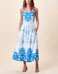 Cleobella Renee Ankle Dress in Celestia