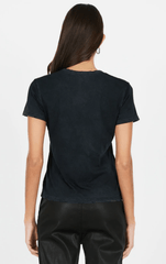 Cotton Citizen Standard V-Neck Tee in Vintage Black