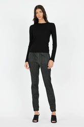 Cotton Citizen Verona Crew Shirt in Jet Black