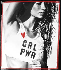Cpress Girl Power Mushie Tee in Worn White