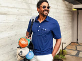 Criquet Performance Players Shirt in Nassau Navy