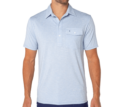 Criquet Performance Sport Heather Shirt in Yacht Club