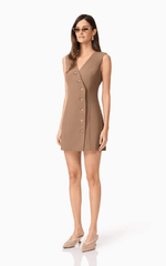 Curaae Sandy Suit Mini Dress in Coco