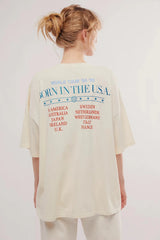 Daydreamer Bruce Springsteen Born In The USA Tee in Stone Vintage