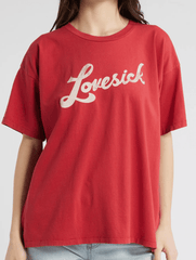 Daydreamer Lovesick Merch Tee in Scarlet