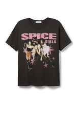 Daydreamer Spice Girls Doodles Merch Tee in Reactive Black
