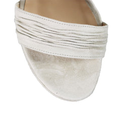 Dee Keller Leah Platform Tie Heel In Beige Suede