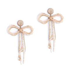 Deepa Gurnani Coquette Earrings in Champagne