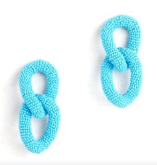 Deepa Gurnani Loulou Earrings in Turquoise