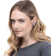 Deepa Gurnani Mariposa Earrings in Fuchsia