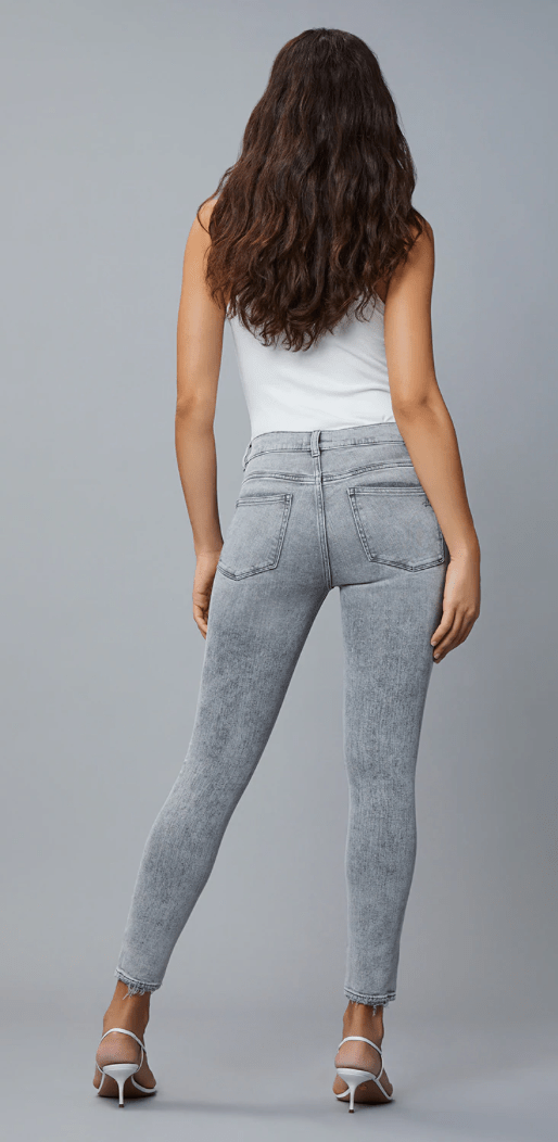 DL1961 Farrow Skinny High Rise Instasculpt Ankle in Chalk