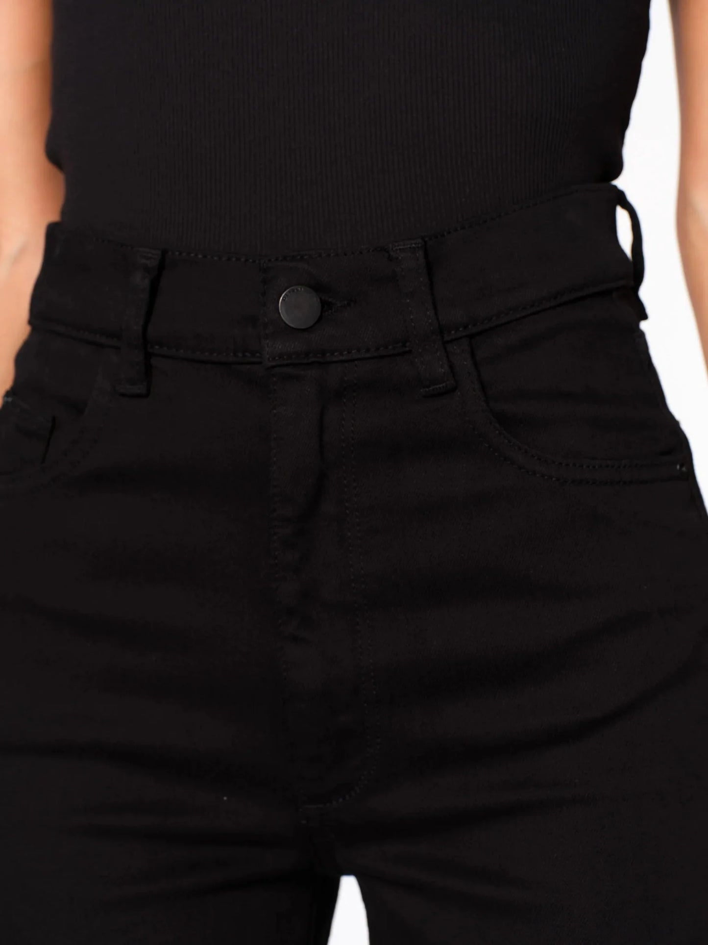 DL1961 Hepburn Vintage Wide Leg in Jet Black