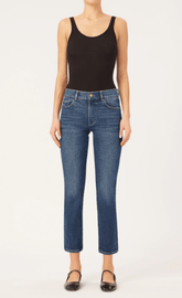 DL1961 Mila Mid Rise Cigarette in Palmwood