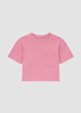 DL1971 Kids Short Sleeve Tee in Flamingo