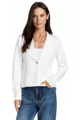 FINAL SALE- Drew Ariella Power Knit Cardigan in White