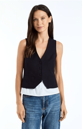 Drew Jess Vest in Navy