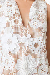 Elliatt Autumn Shift Dress in Ivory