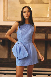 Elliatt Briallen Jacquard Mini Dress in Blue