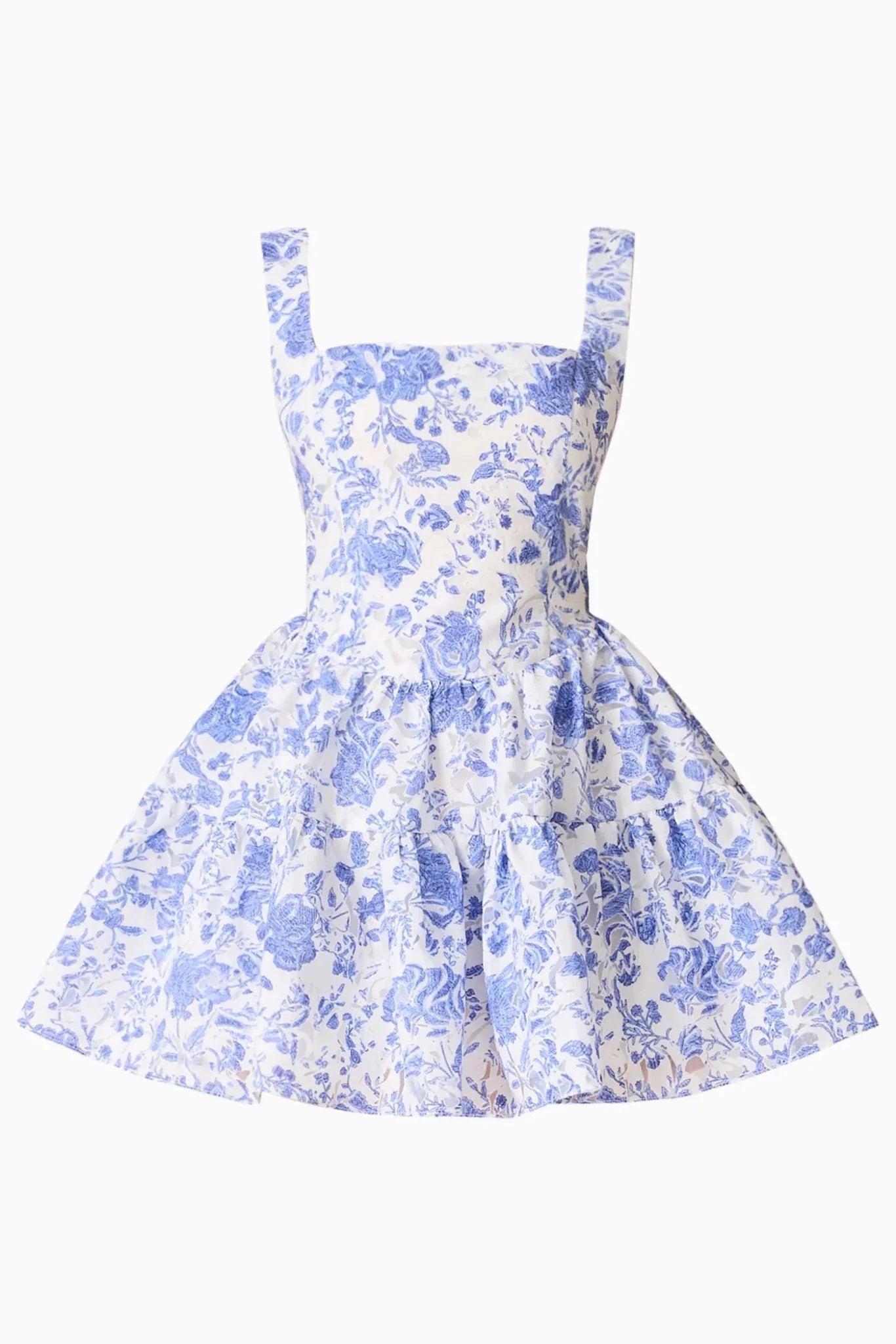 Elliatt Elin A-Line Mini Dress in Blue Floral