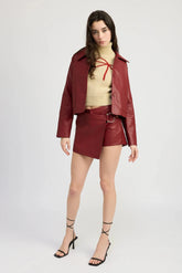 En Saison Campbell Skort in Dark Rose