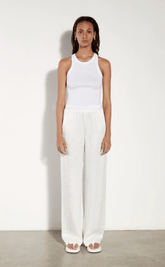 Enza Costa Bold Sheath Tank in White