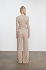 Enza Costa Cashmere Easy Cuffed U in Walnut