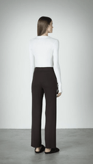Enza Costa Cashmere U Neck L/S Bodysuit in White