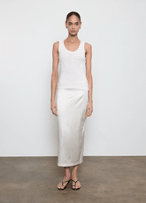 Enza Costa Dimension Tank in Off White