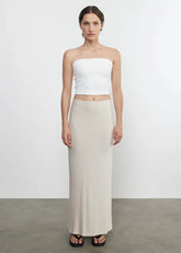 Enza Costa Silk Knit Bias Skirt